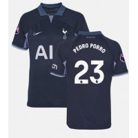 Camiseta Tottenham Hotspur Pedro Porro #23 Segunda Equipación Replica 2023-24 mangas cortas